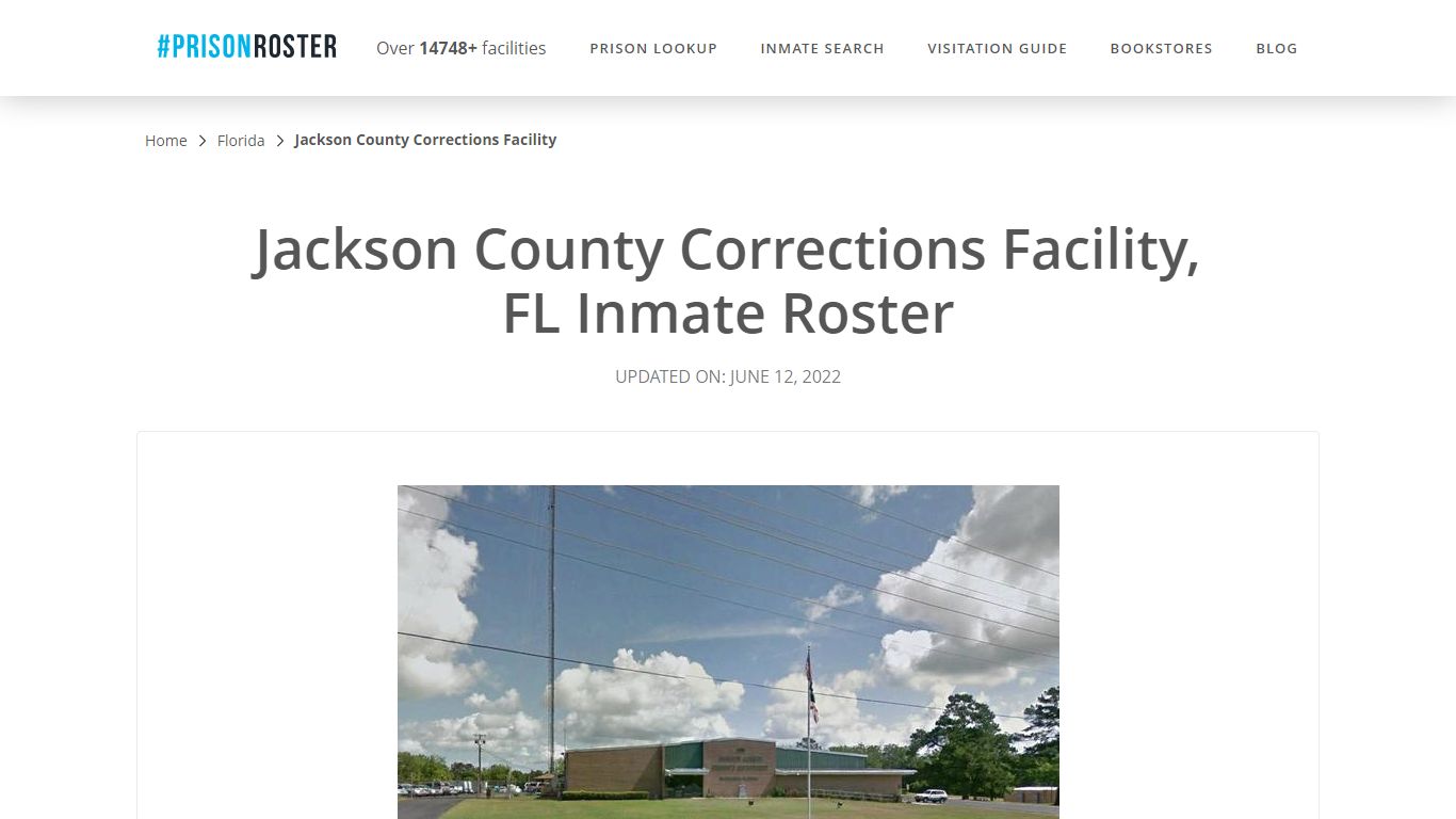Jackson County Corrections Facility, FL Inmate Roster
